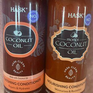 Hask Coconut Oil & Monoi Coconut oil conditioner set 12US FL OZ